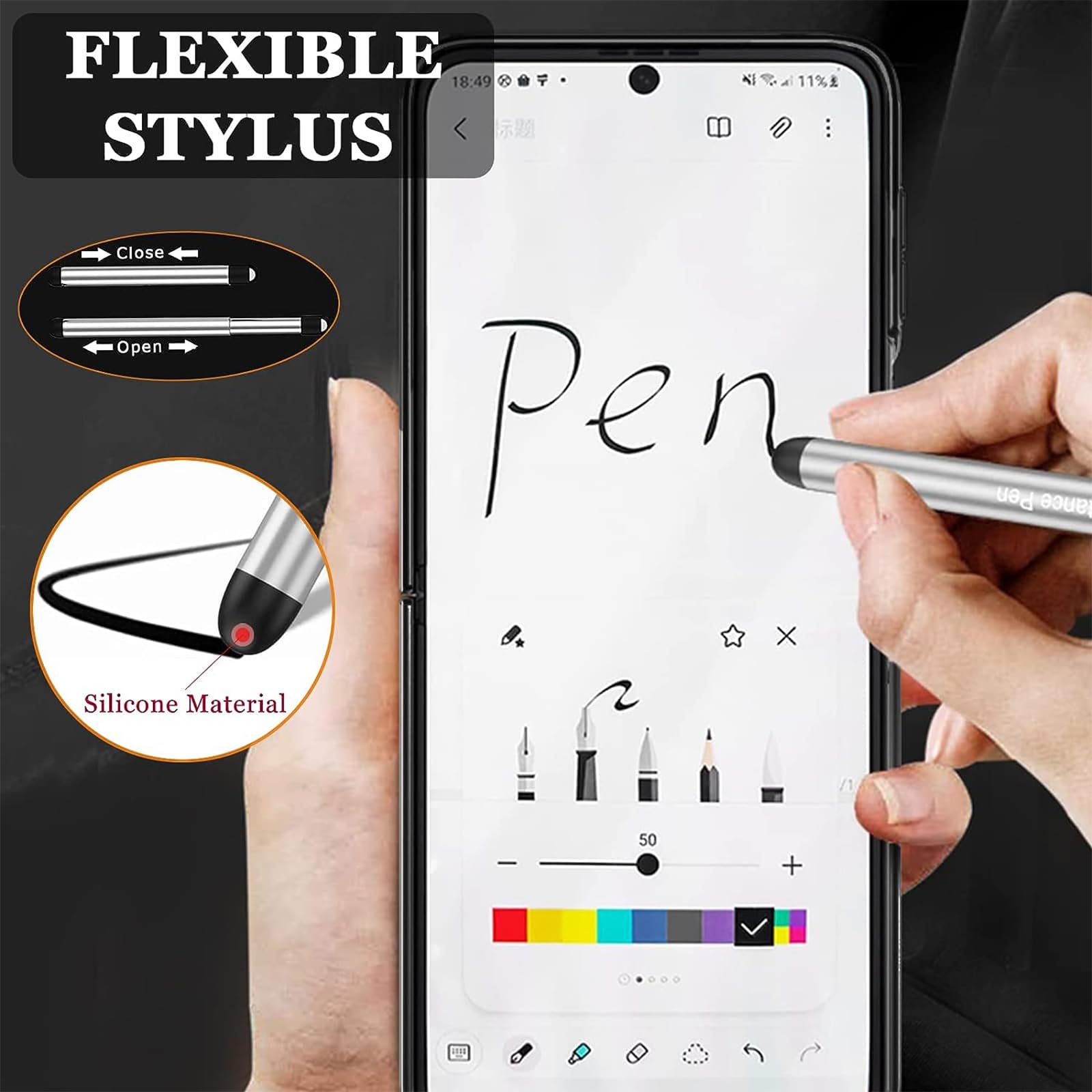 LIULANZ For IPhone 15 Pro Clear Case With Pen And Camera Lens Protector - View #13