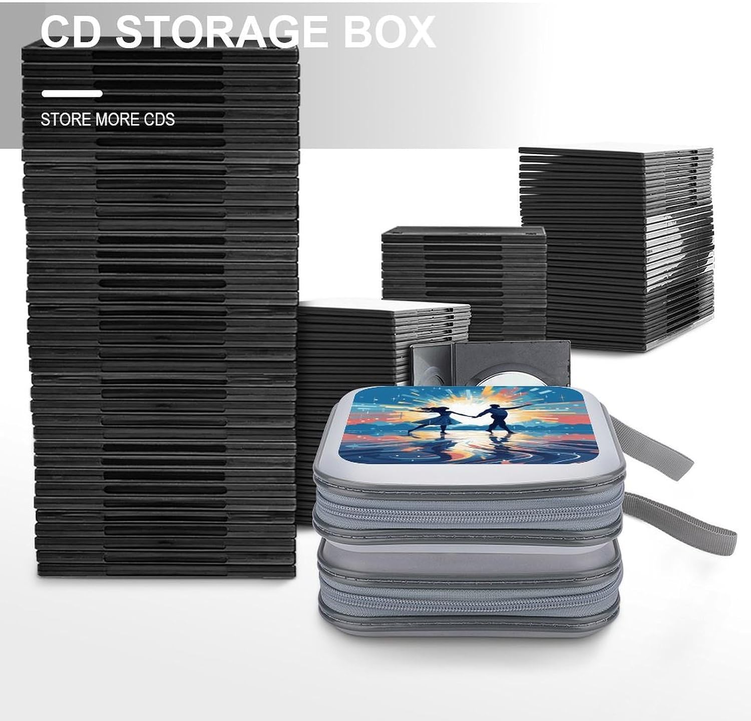 Dancing on Water CD Case CD Storage Box DVD Sleeves