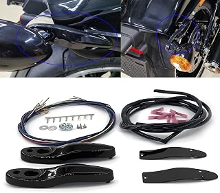 Rear Turn Signal/License Plate Relocation Bracket Wire Kit Turn Signal Rack Bracket Replace 67800830 Fit for Harley Softail FLFB FLSL FXBB FXBR 2018-2021