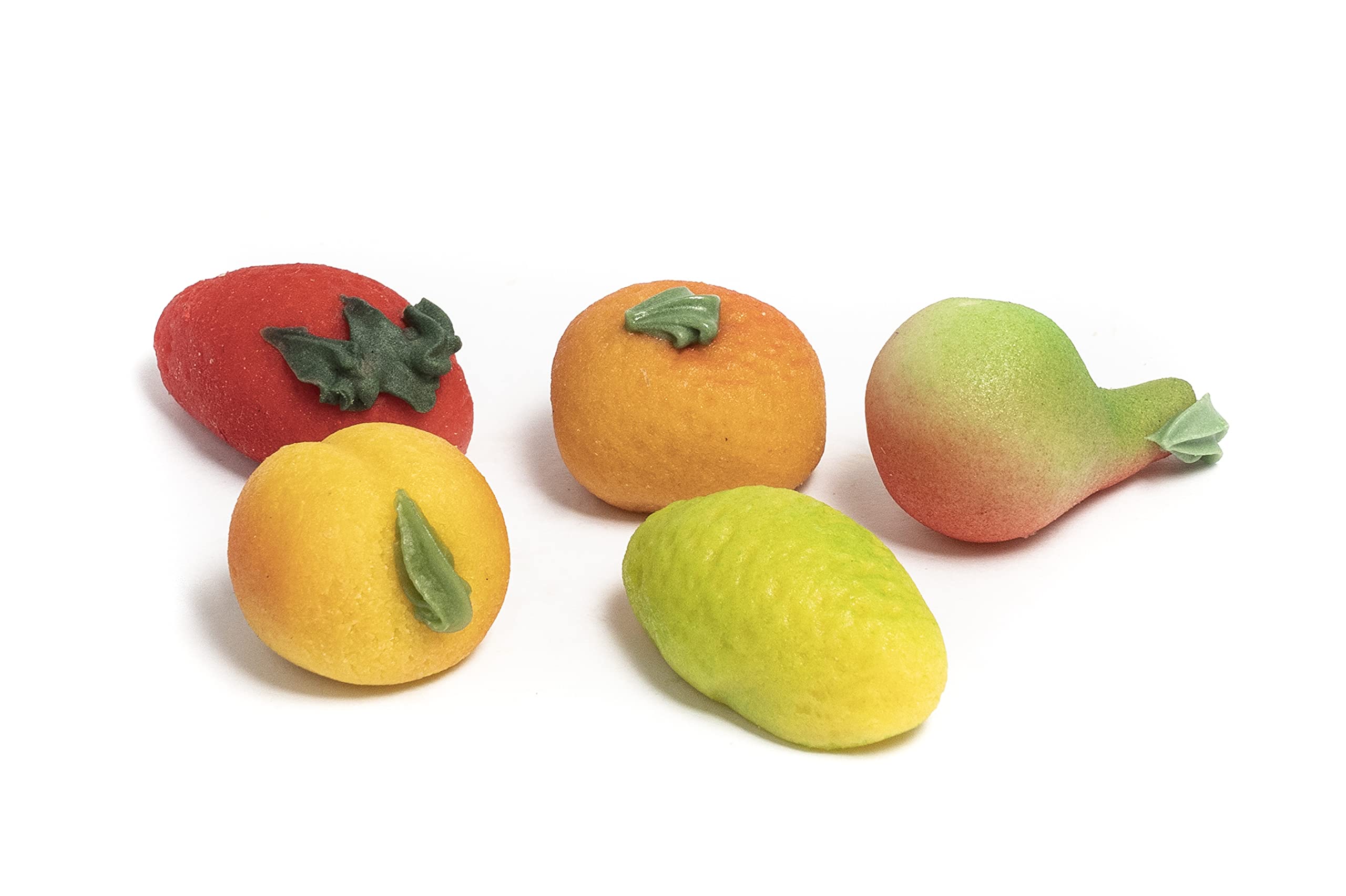 Frutas Artesanas de Mazapán Calidad Suprema. Caja Regalo Surtida de Frutitas de Mazapán Hechas a Mano. Mazapanes Barroso. Peso Neto 280 gramos