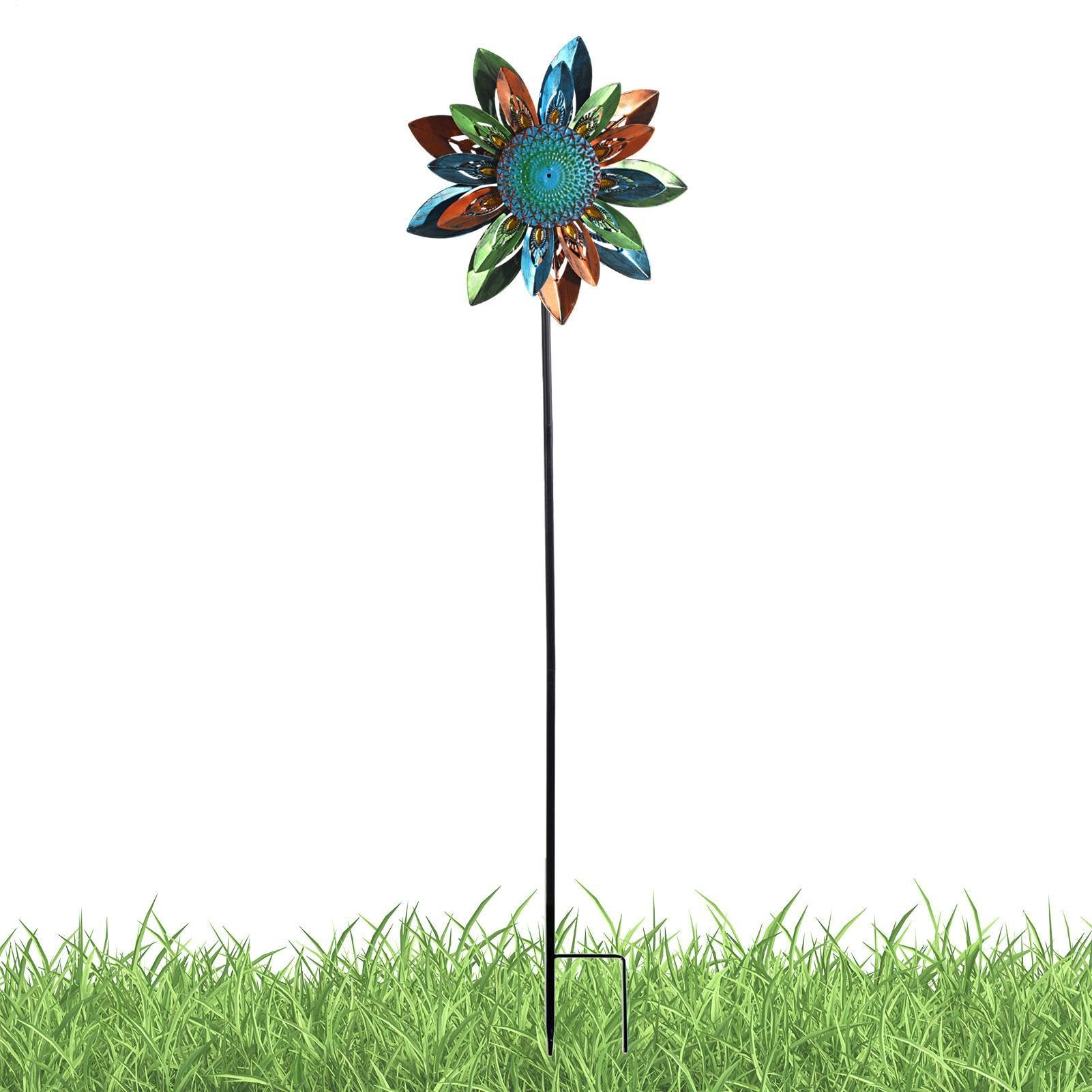 Moulins à vent pour jardin style tournesol pour sublimer votre pelouse et terrasse