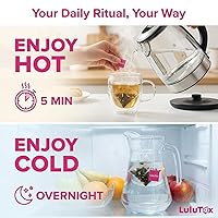 Vista 6 de LULUTOX Té Detox - Té adelgazante con diente de león y ginseng para apoyar los objetivos de limpieza desintoxicante, vientre plano, hinchazón