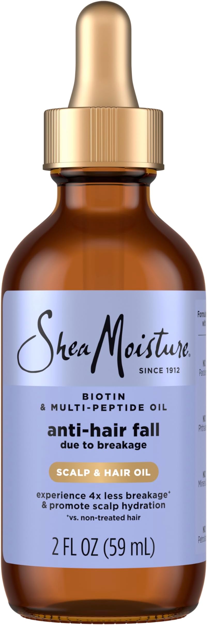 Scalp & Hair Oil Anti-Hair Fall for Healthy Looking Hair and Moisturized Scalp, with Biotin & Multi-Peptide ScalpBoost Technology, 2 oz