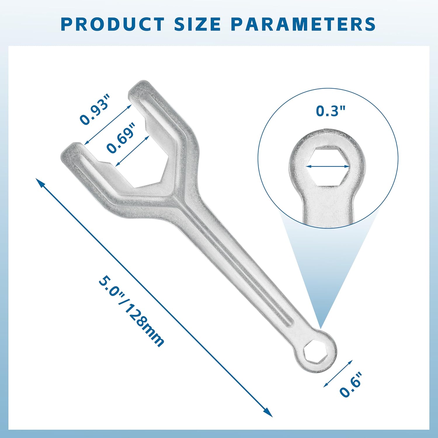 MHU38218908 Refrigerator Door Spanner Wrench for LG Kenmore, Refrigerator Door Leveling Tool -2 pack
