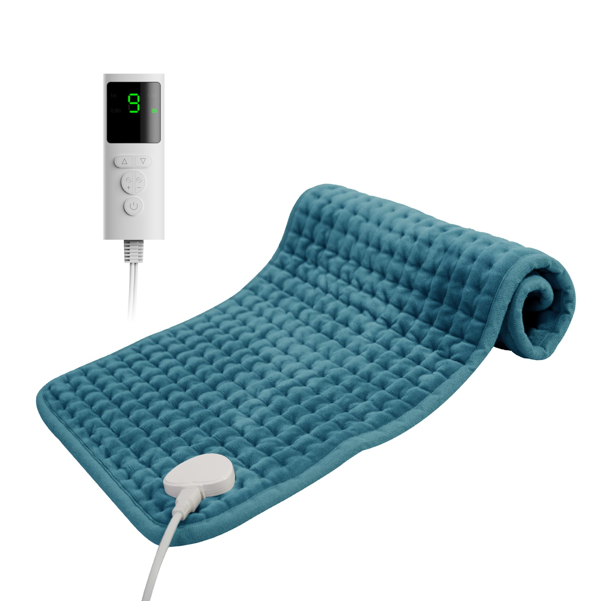 Photo 1 of **DOES NOT GET HOT ENOUGH***Heating Pad for Back Pain, 12''×24'' Heating Pad for Period Cramps Neck Shoulder Knee Leg with 9 Heat Settings Auto Shut-Off and Rapid-Heating, Ideal Gift for Family and Friends, Blue