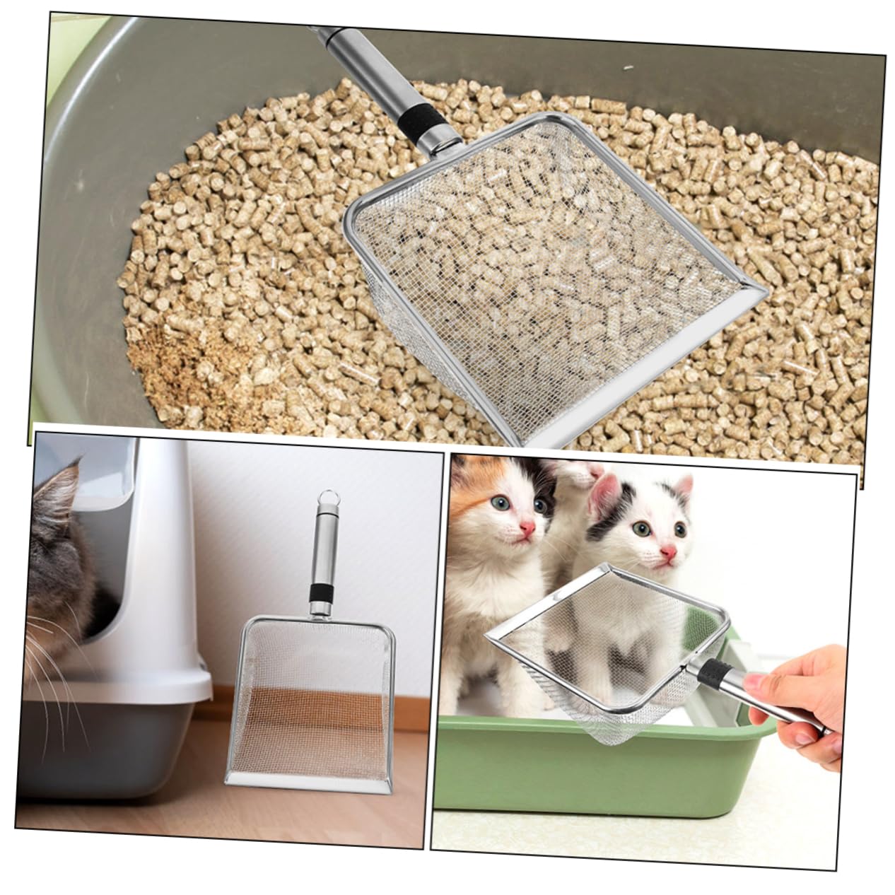YARNOW 5 Pièces Pelle à litière pour Chat Pelle à litière Pratique ramasseur de Caca de Chat ramasse pour Chat litiere pour Chat Fournitures pour Animaux cuillère pour Chat PP
