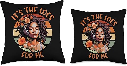 Miniatura 3 de Locs Afro Dreadlocks Love Natural Beauty Hair It's the Locs for Me Afro Hair - Almohada negra americana africana, 16 x 16 pulgadas, multicolor