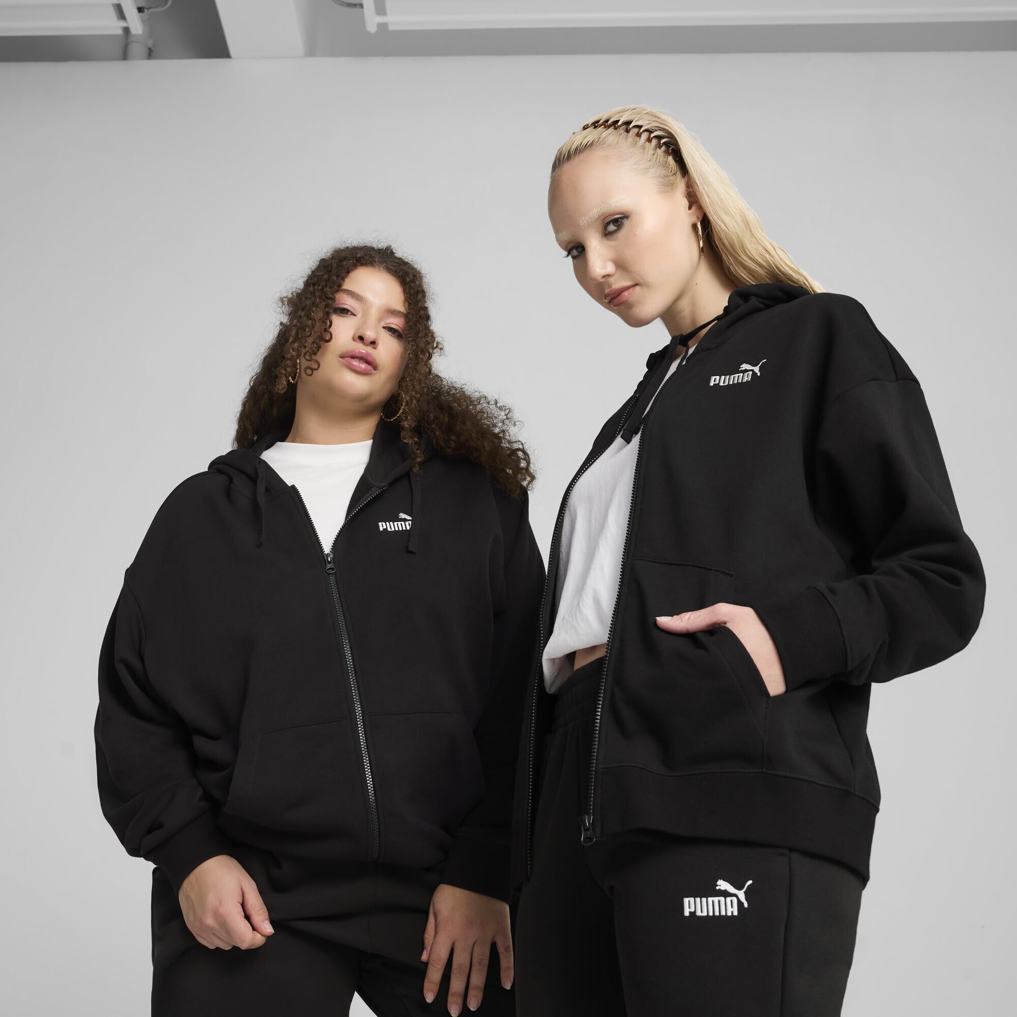 PUMA ESS Small No. 1 Logo Comfort Full-Zip Hoodie TR Sudadera con Capucha Niñas