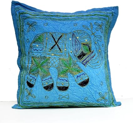 sequin elephant pillow