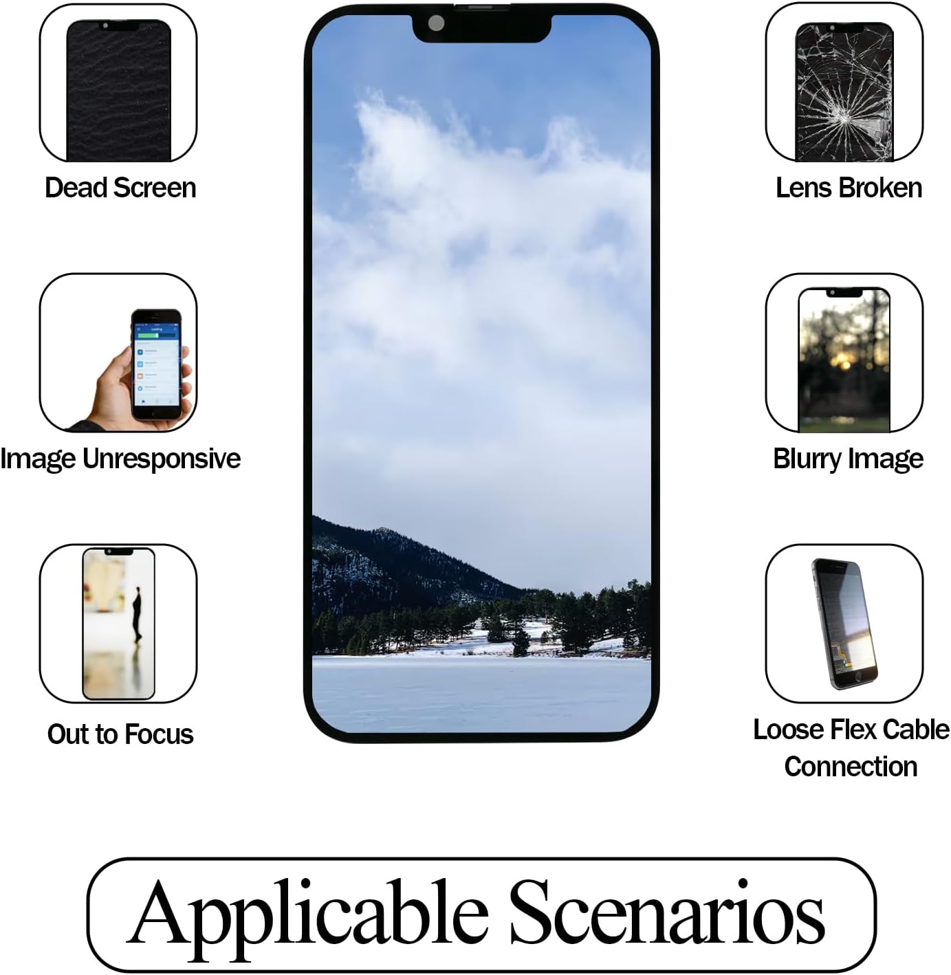 for iPhone 13 Pro for iPhone 13 Pro Max Rear Camera Replacement OEM for A2631 A2633 A2634 A2635 A2636 A2638 A2639 A2640 A2483Lens Part with Repair Tools