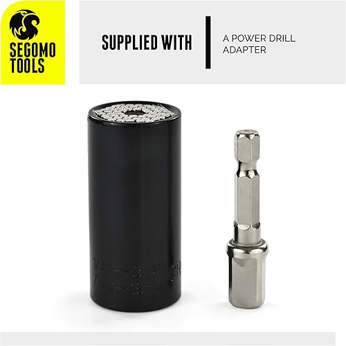 Miniatura 5 de Segomo Tools 0.276 in a 0.748 in | Juego de herramientas universales multifunción de 1/4 a 3/4 pulgadas | Juego de enchufes universales | Agarre