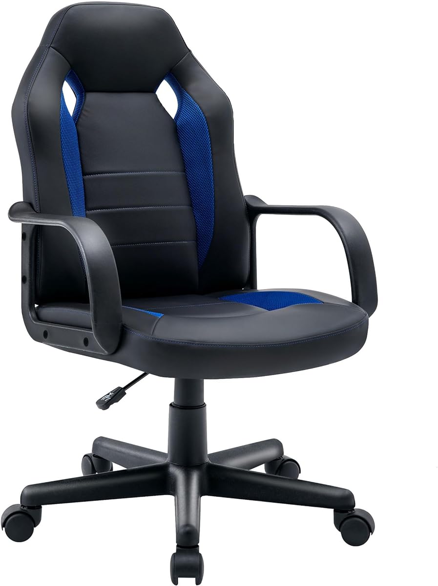 Ergonomic Computer Gaming Chair Home Office Racing Executive Video Task Desk PU Leather for Adults Teens Kids Gamer