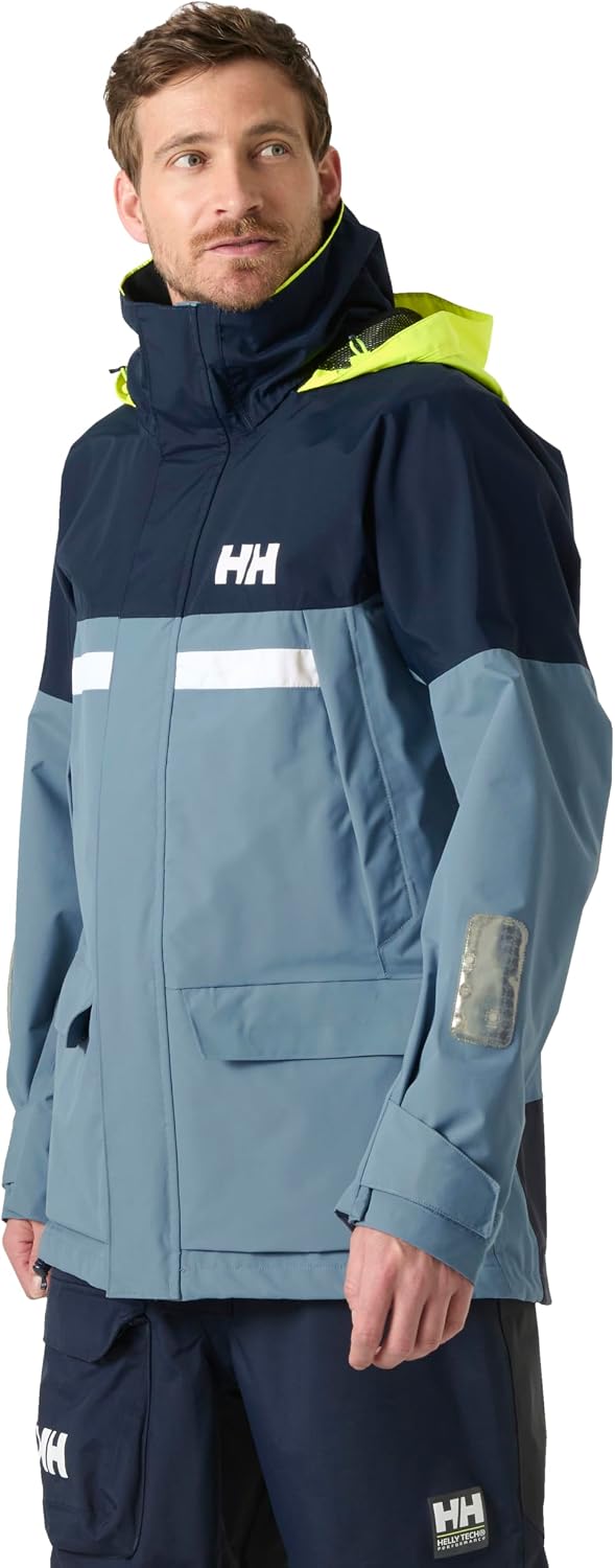 Helly Hansen Pier Jacket 4.0 Mens Rain Jacket - Waterproof Rain Gear for Men - Adjustable Hood - Breathable Shell