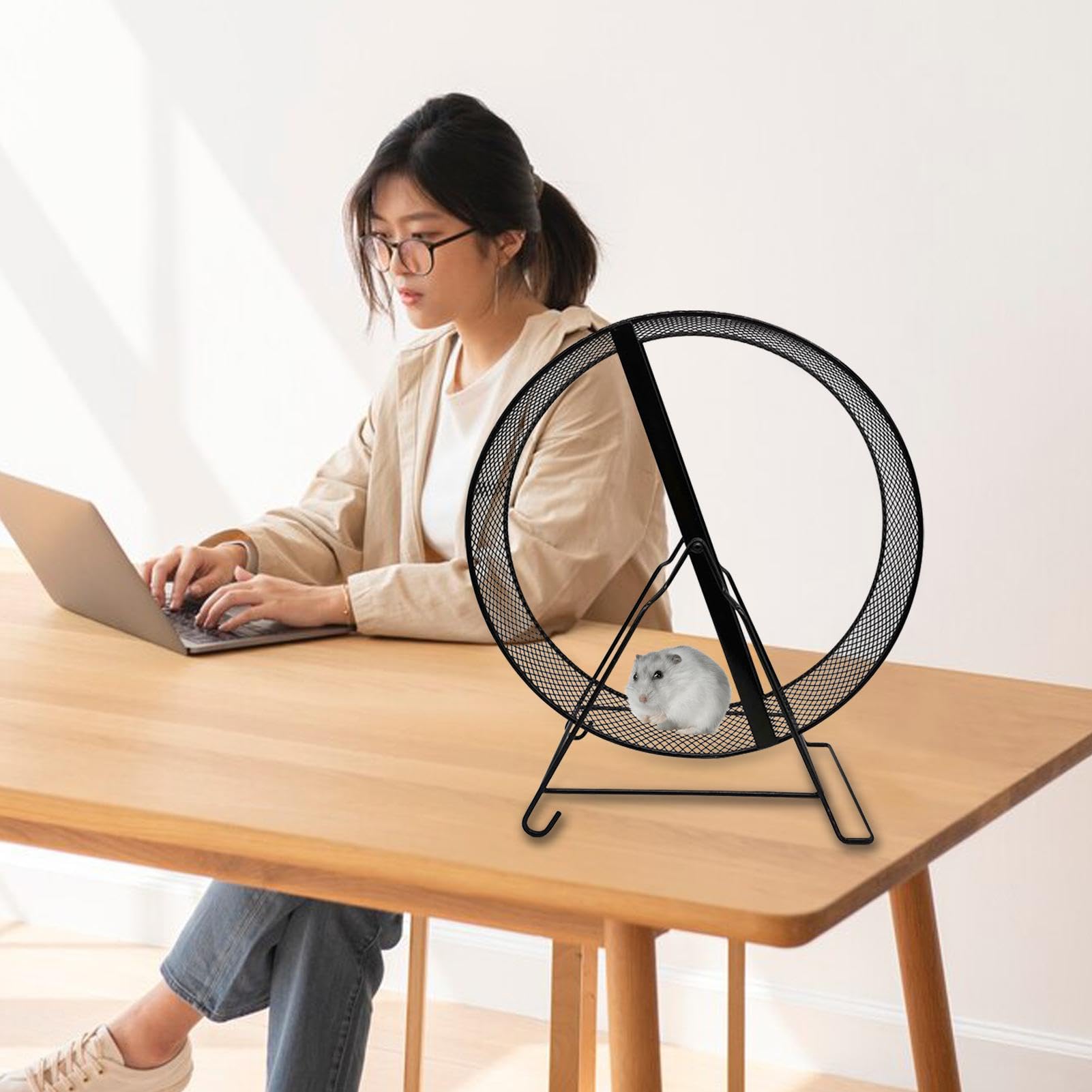 Ruota di cincillà, piccola ruota di criceto - Ruote di esercizio per piccoli animali | Accessori gabbia per criceti, giocattoli divertenti per criceti, filatore silenzioso per mouse, | piccoli animali | gabbia per criceti, giocattoli divertenti per cricet
