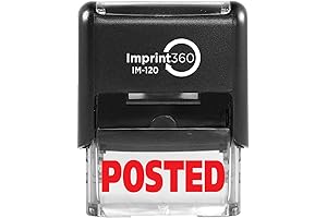 Imprint 360 Laser Engraved Pre-Inked Rubber Stamp with Precise Imprints
