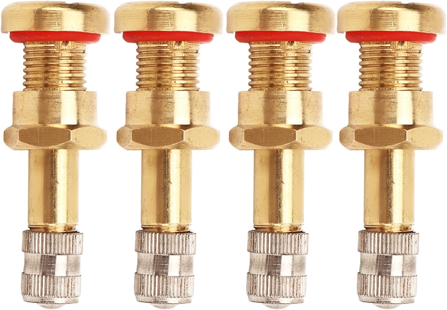 20Pcs Metal Tubeless Tire Valve Stem for Truck, High Hardness Scratch, Fit for 9.7mm Valve Hole, Ideal for Buses and Special Vehicles