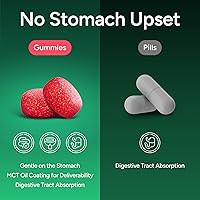 Vista 3 de Suplemento de apoyo GLP-1, gomitas de complejo de berberina sin azúcar con canela de Ceilán, cardo mariano y ACV [activador metabólico AMPK]