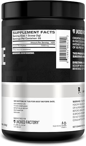 Miniatura 9 de Jacked Factory Nitrosurge Pre-entrenamiento en monohidrato de uva y creatina para hombres y mujeres