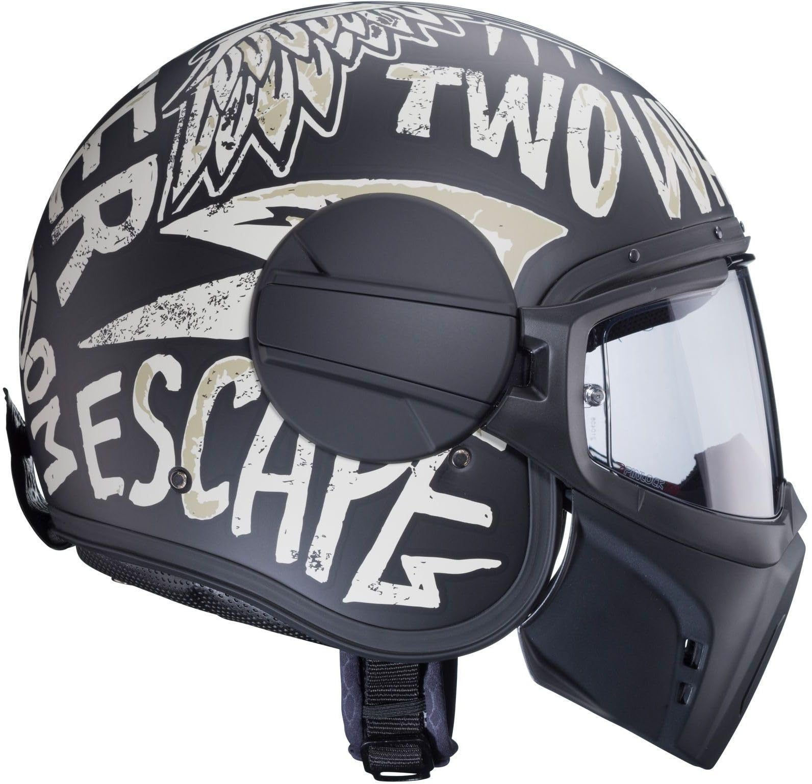 CABERG JET GHOST NUKE MATT BLACK/GREY L