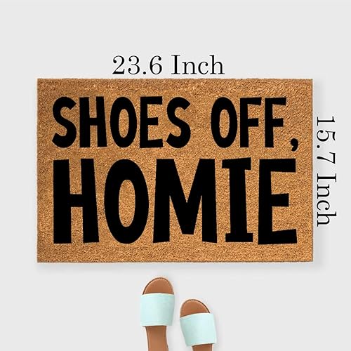 Miniatura 3 de Felpudo divertido de coco para puerta delantera, para entrada al aire libre, con decoración de porche frontal resistente, tapete de bienvenida para