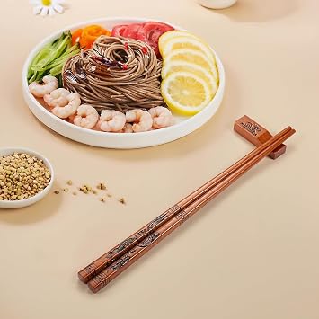 Reusable Chopsticks, Dragon and Phoenix Chopsticks Set, Dishwasher-Safe Chopstick for Chinese Traditional Fashion Gift Set(2 pairs)