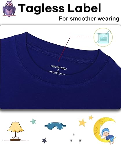 Miniatura 2 de DAUGHTER QUEEN Pijama de manga larga para niños, talla 18 meses-12 años