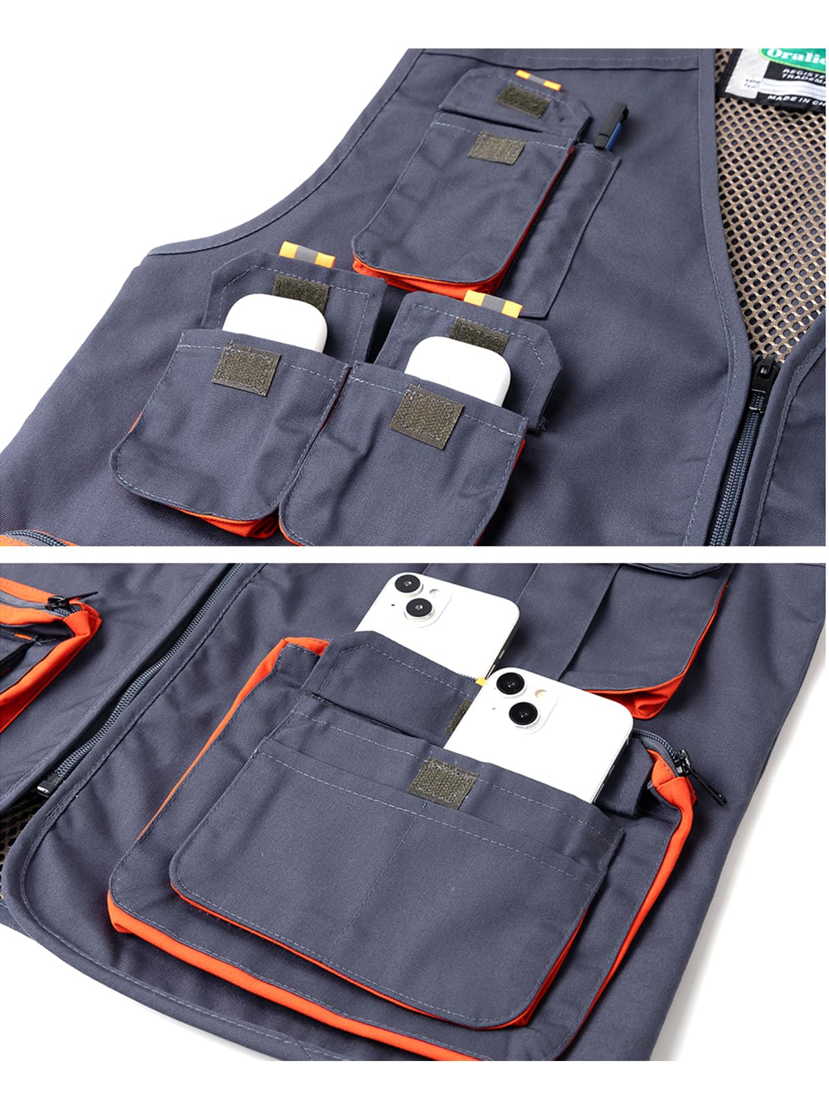 Gilet da Lavoro Uomo Giubbotto Senza Maniche da Lavoro Giacca Smanicato Multitasche Gilet