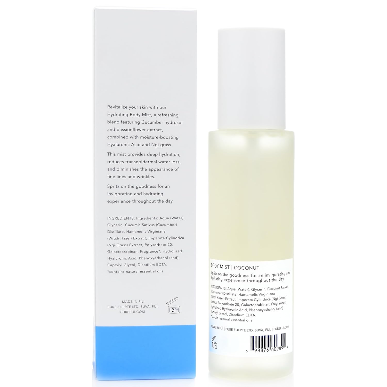 PURE FIJI Hydrating Body Mist, Coconut (5 oz/150ml) - Image 2