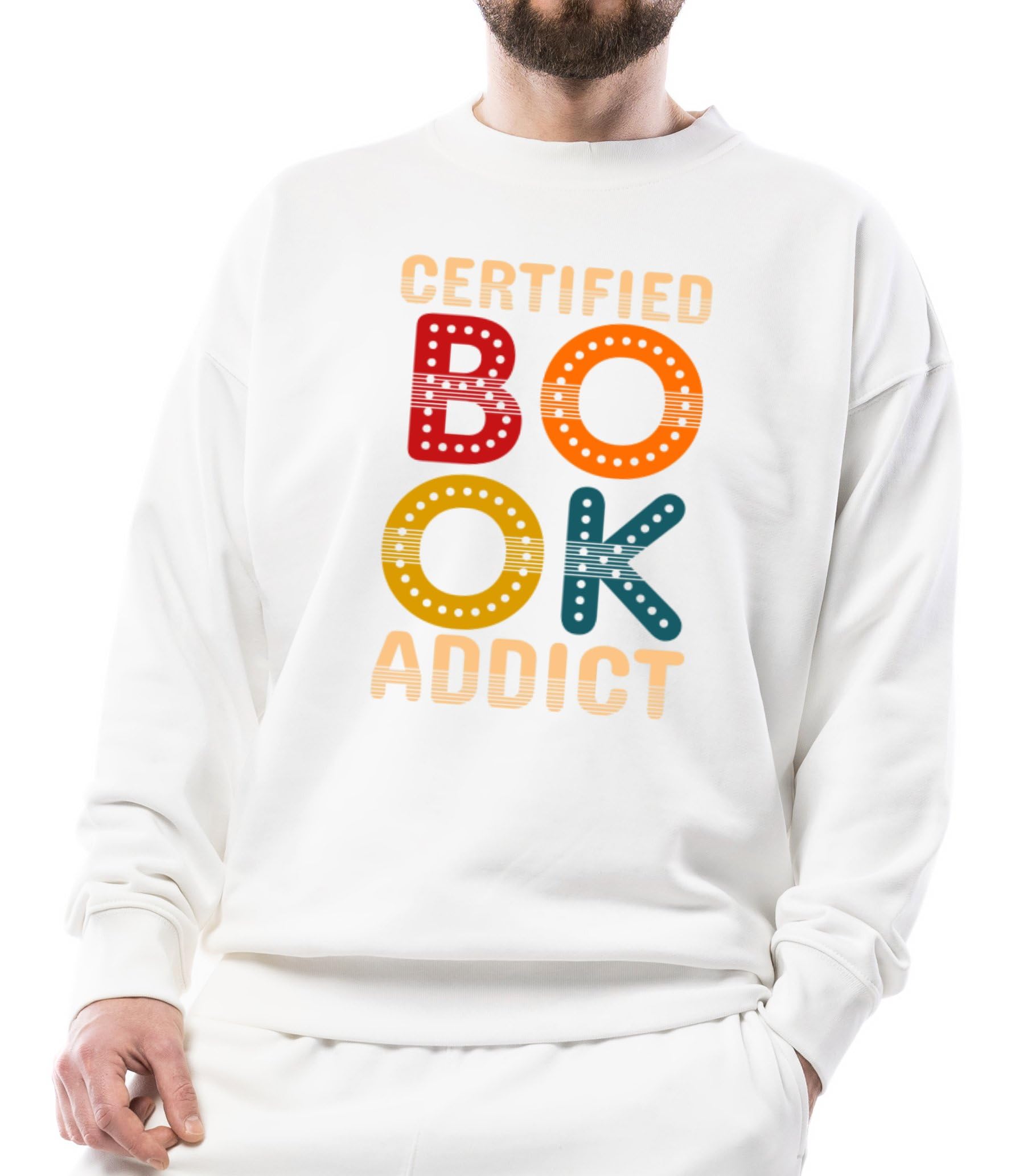 Certified Book Addict Unisex Sweatshirt, for Book Lovers, Cozy Sweatshirt for Readers, Bookworm Apparel-picture-44