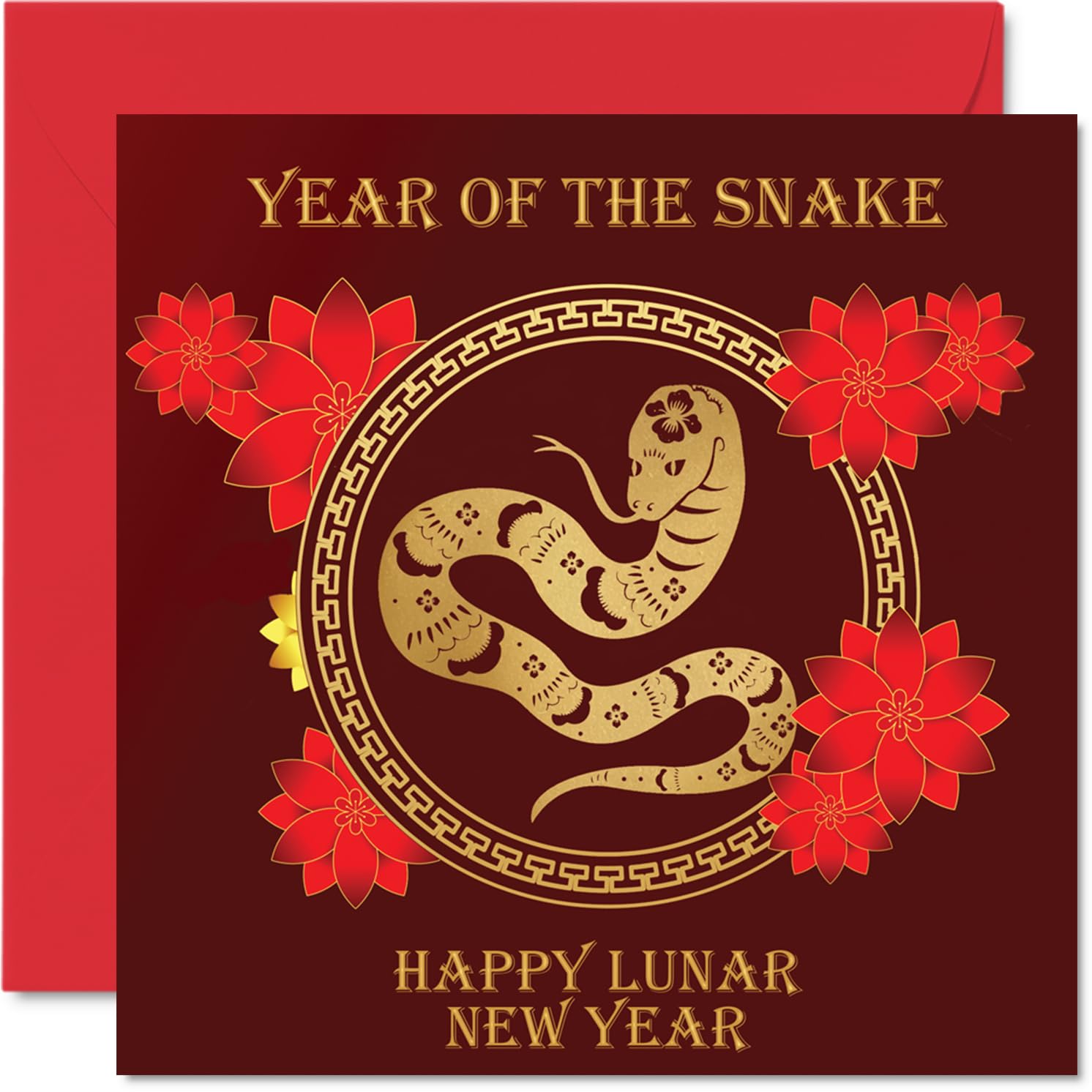 Stuff4 Family Lunar Chinese New Year Greeting Cards Year of the Snake