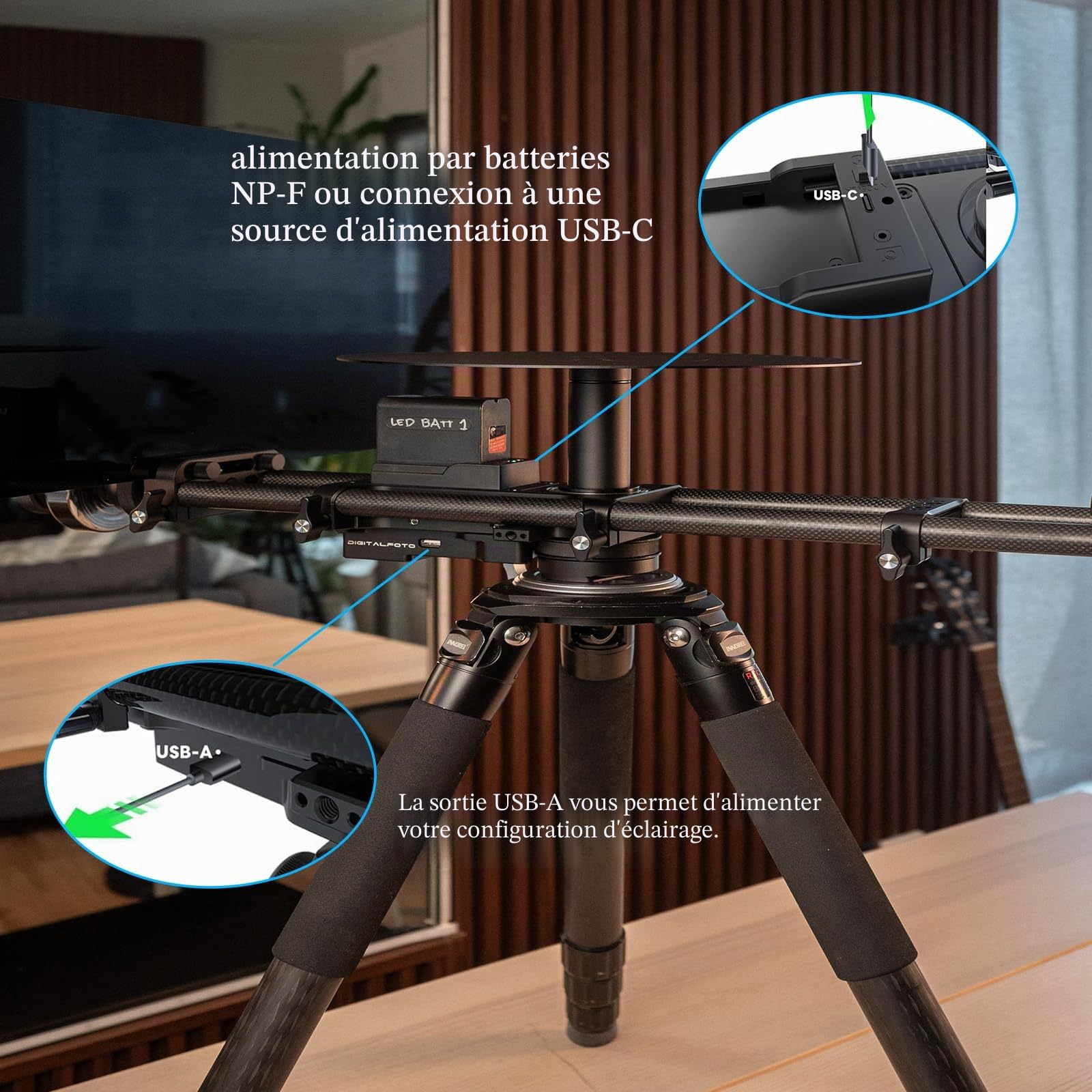 DF DIGITALFOTO Cabine photo motorisée à 360°, 2ème génération, montage sur trépied, plateforme rotative pour photographie de bijoux/parfum, Bullet-Time, V360EVO