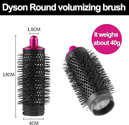 Miniatura 7 de Herramientas de peinado 3 en 1 con barriles de rizar el cabello estándar de 16 pulgadas adaptador de conversación y cepillo voluminizador redondo