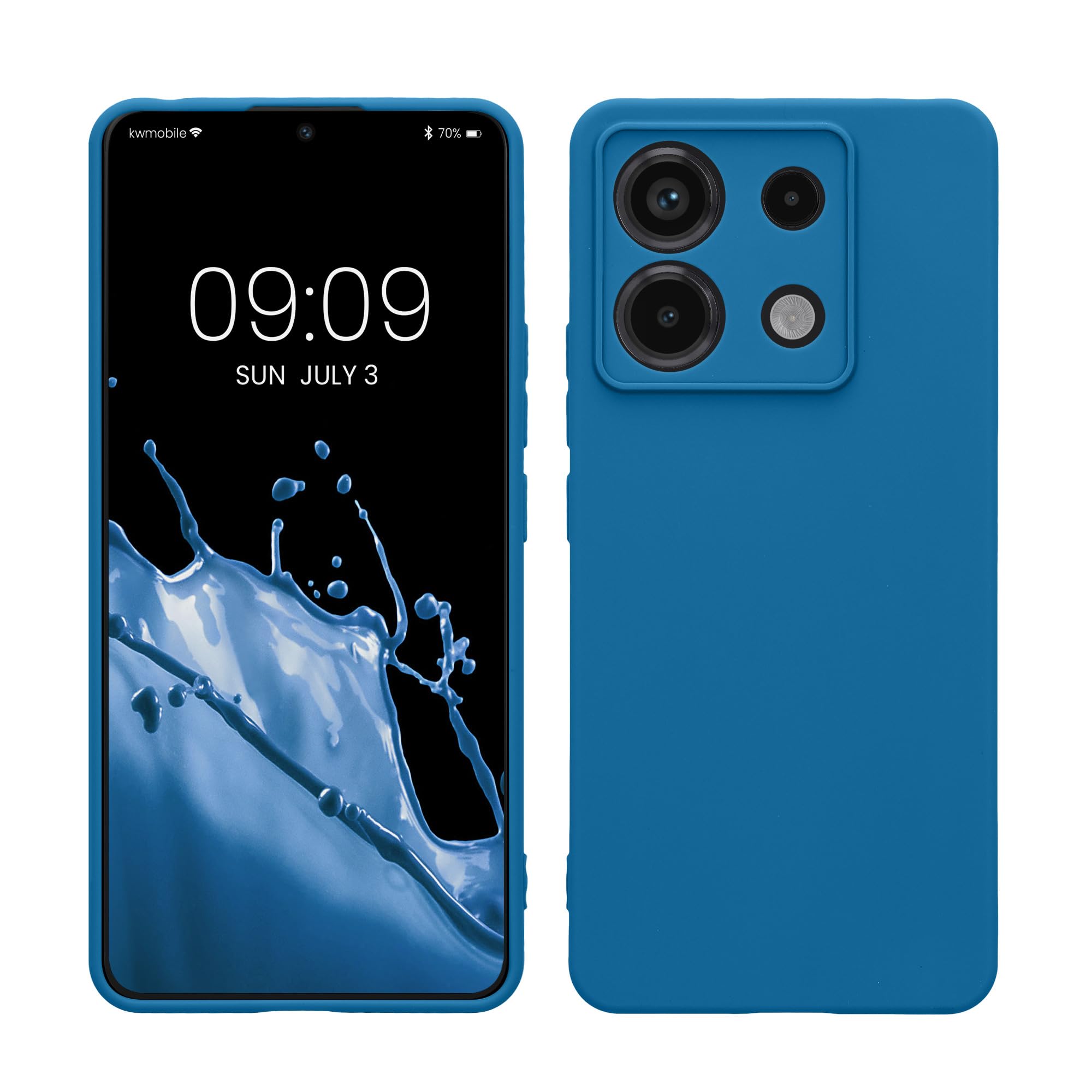 kwmobile Carcasa Compatible con Xiaomi Redmi Note 14 Pro 5G / Poco X7 Funda - Funda Ultrafina de TPU con Bordes elevados - Lavanda Metalizado — view 151