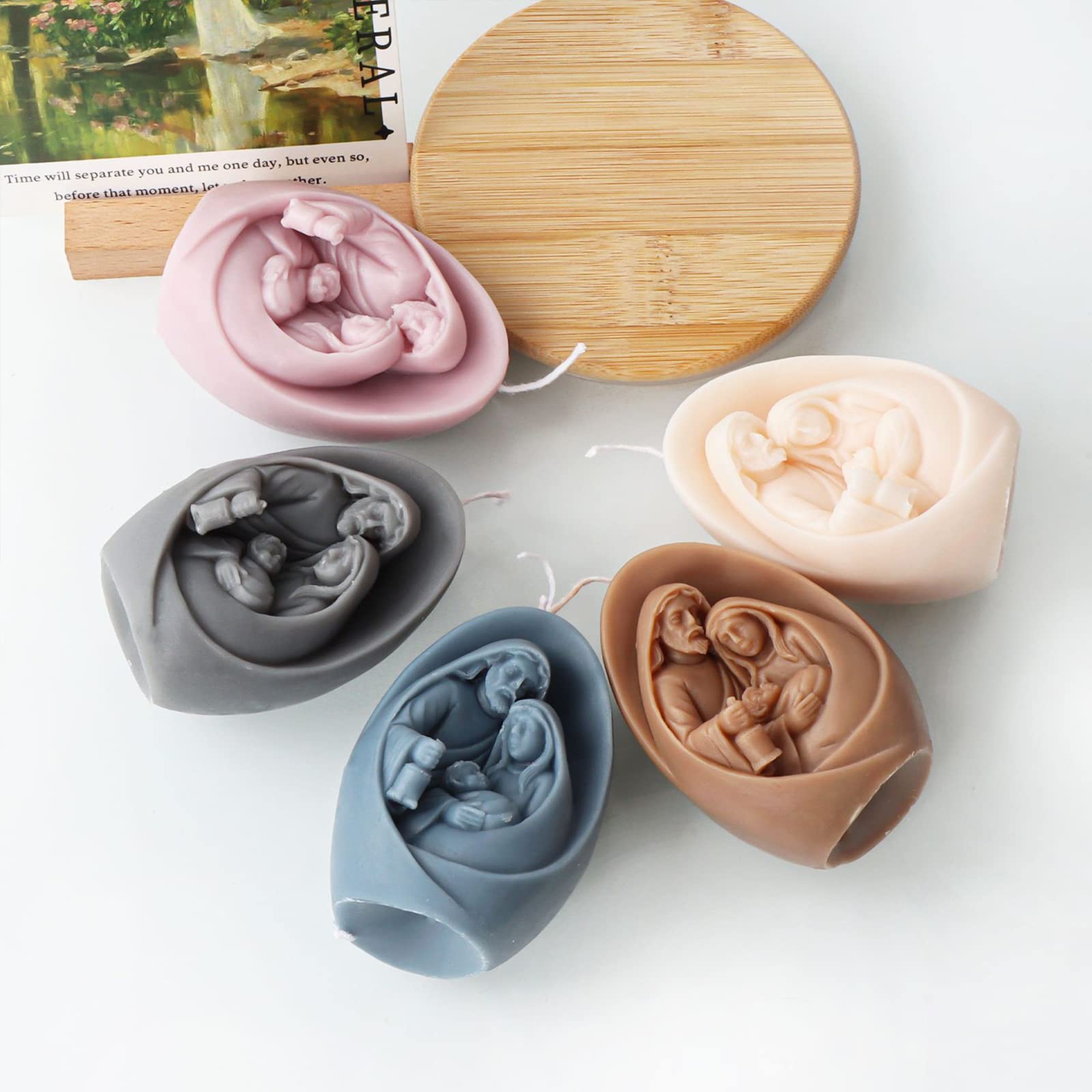 Moule En Silicone Crèche De Noël - Pour Bougies, Chocolat, Résine | Décoration Festive | DIY Famille