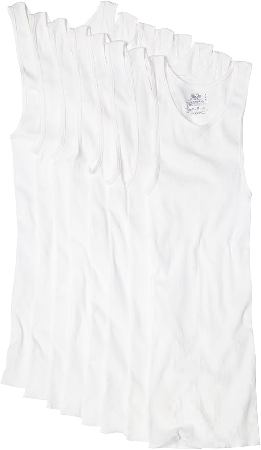Fruit of the Loom Men's Big and Tall Size Super Value Athletic Shirt(Pack of 8)
