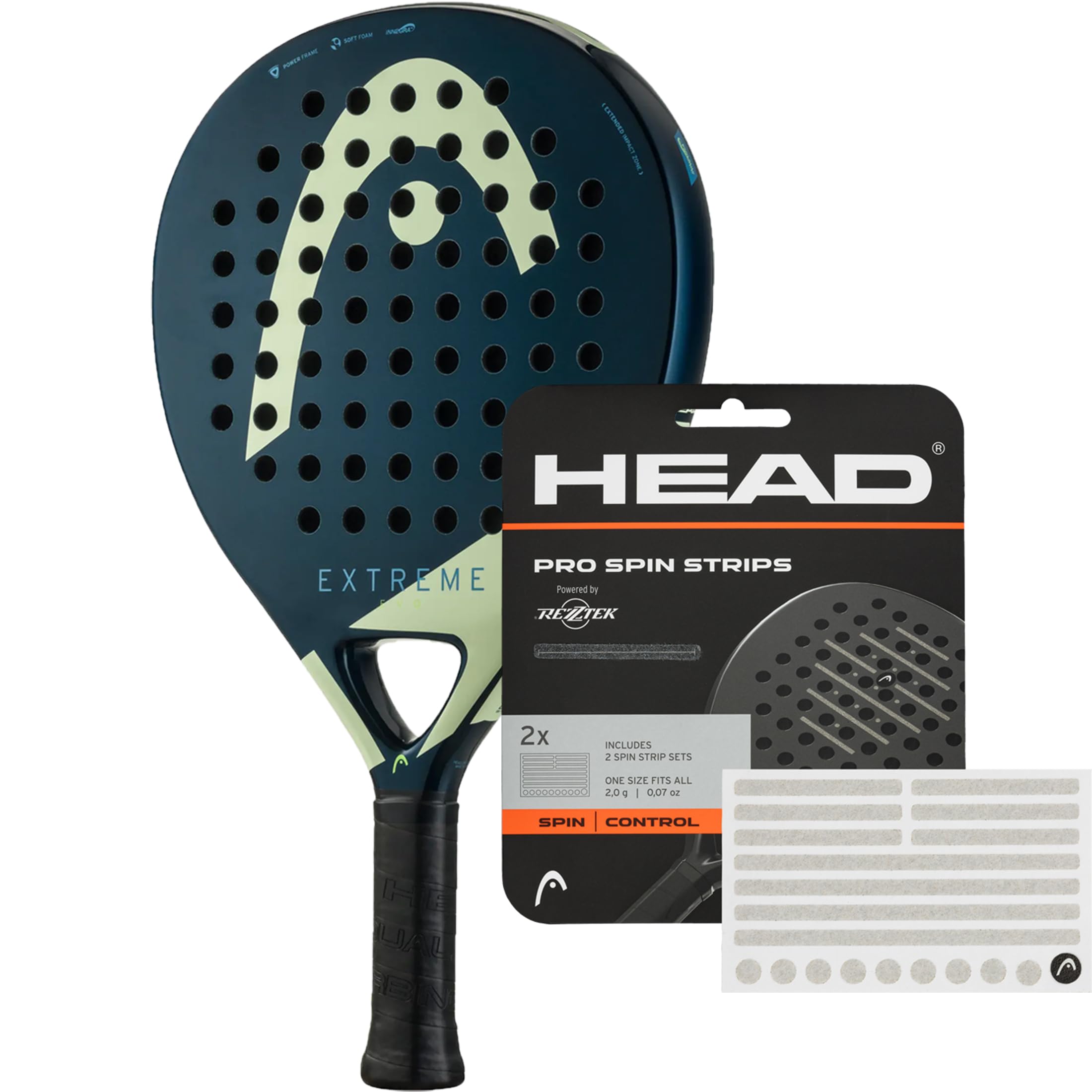 Padel Bundle - Head Evo Extreme 2025 & Rezztek Pro Spin Strips
