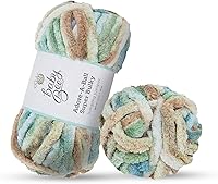 Vista 12 de Baby Bee - Hilo súper voluminoso para ganchillo y tejer, madeja de hilo suave, 38 yardas de hilo 100% poliéster para tejer a ganchillo mantas