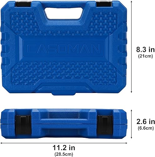 Miniatura 6 de CASOMAN Spline Tip Socket & XZN Juego de llaves de vaso de punta estriada triple cuadrada, 12, 38 y 14 pulgadas, juego de 20 piezas, M4-M18, 12