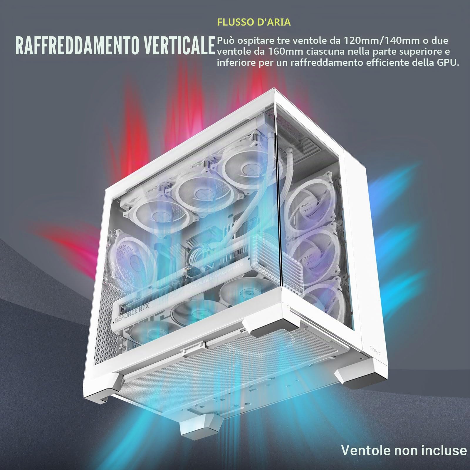 Antec Constellation Series C8 - Ft - E-Atx - Seitenteil Mit Fenster (geh?rtetes Glas) - Keine Spannungsversorgung (atx) - Wei? - Usb/audio (0-761345-