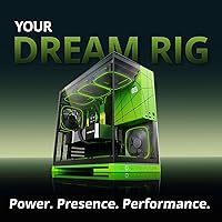 Vista 2 de Geometric Future M5 de vidrio templado semitorre, carcasa de juego E-ATX/ATX, acero de 1.2mm, tipo C, paneles sin herramientas, soporte