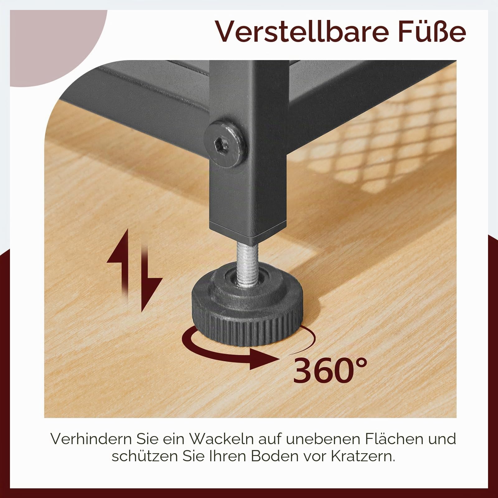 MAHANCRIS 5-stufiger Konsolentisch, Schmal Beistelltisch, 80 cm Sofatisch, Eingangstisch im Industrie-Stil, Metallrahmen, für Wohnzimmer, Eingangsbereich, Flur, Vintagebraun und Schwarz ACTHR13101