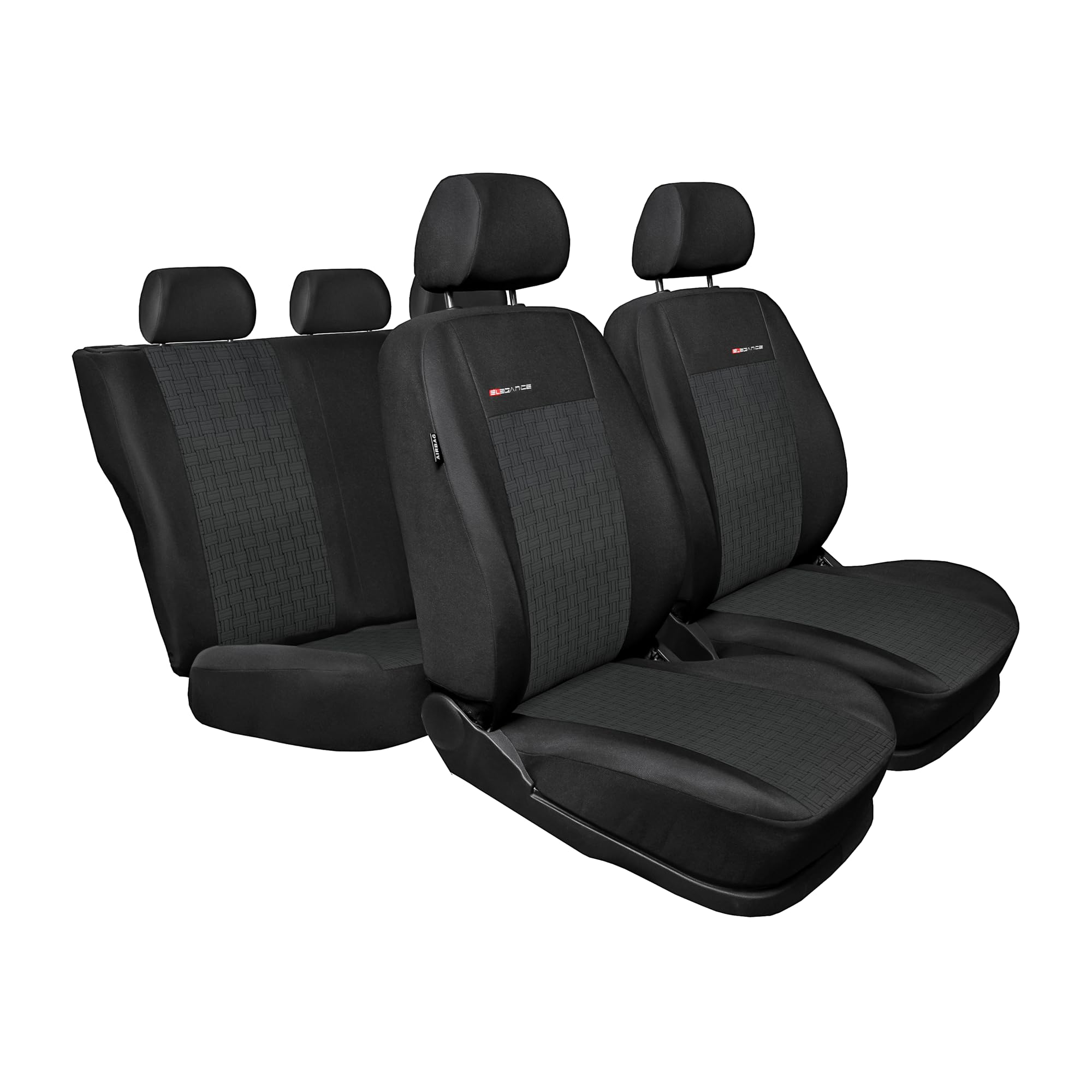 Coprisedili Nissan Qashqai MOTOS Coprisedili Universali Copri Sedile Auto Per NISSAN Terrano Con Sistema Airbag Attivo, Materiale A Tre Strati, Look Elegante, Personalizzazione Coprisedili Con Airbag Attivo