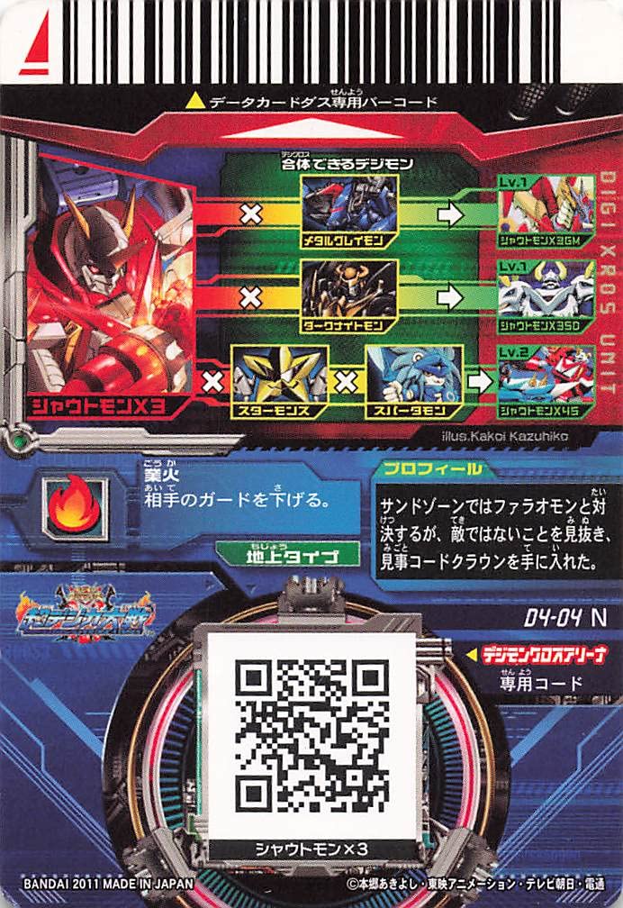 Amazon.co.jp: 超デジカ大戦 シャウトモンX3 D4-04N N : おもちゃ