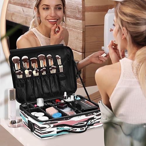 Miniatura 7 de Dibujos animados lindo Panda Head Colorido bolsa de maquillaje grande cosmético neceser de viaje bolsas de maquillaje bolsa de maquillaje cosmética