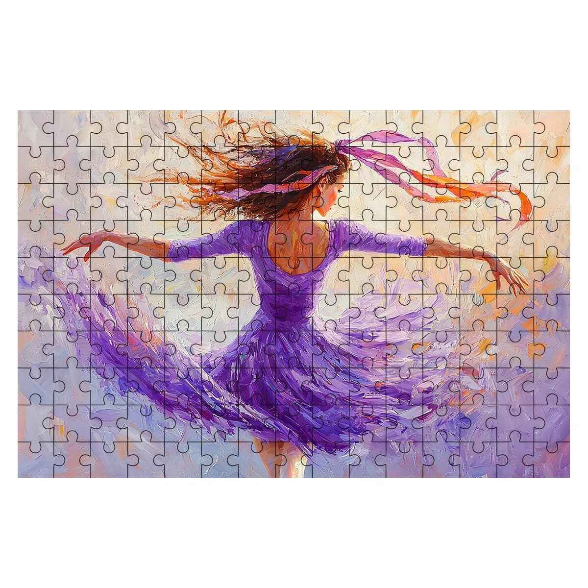 Puzzle 1500 elementów dla dorosłych, 1500 sztuk abstrakcyjnych puzzli, baletowe puzzle dla dorosłych z wykwintnym pudełkiem do pakowania, gry edukacyjne, duże drewniane puzzle, prezent dla kobiet