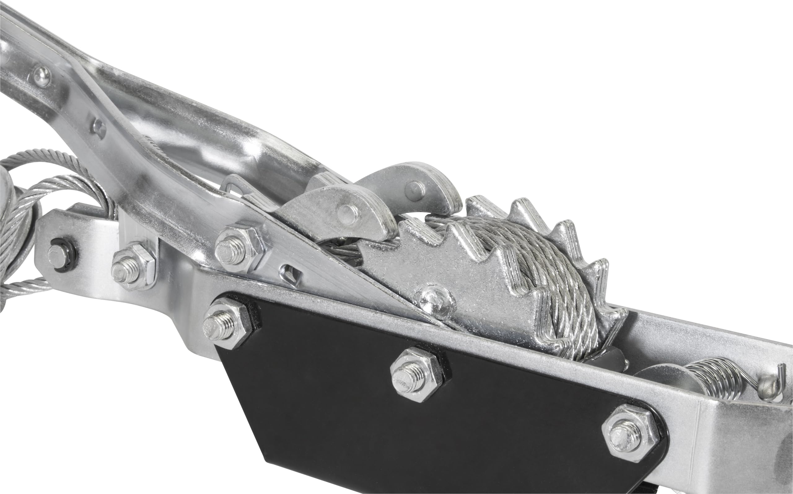 Güde 38350 - Cavo a leva manuale HS 2000 (struttura stabile in acciaio zincato, 2 cricchetti, puleggia), 57,5 x 7,5 x 2,2 cm