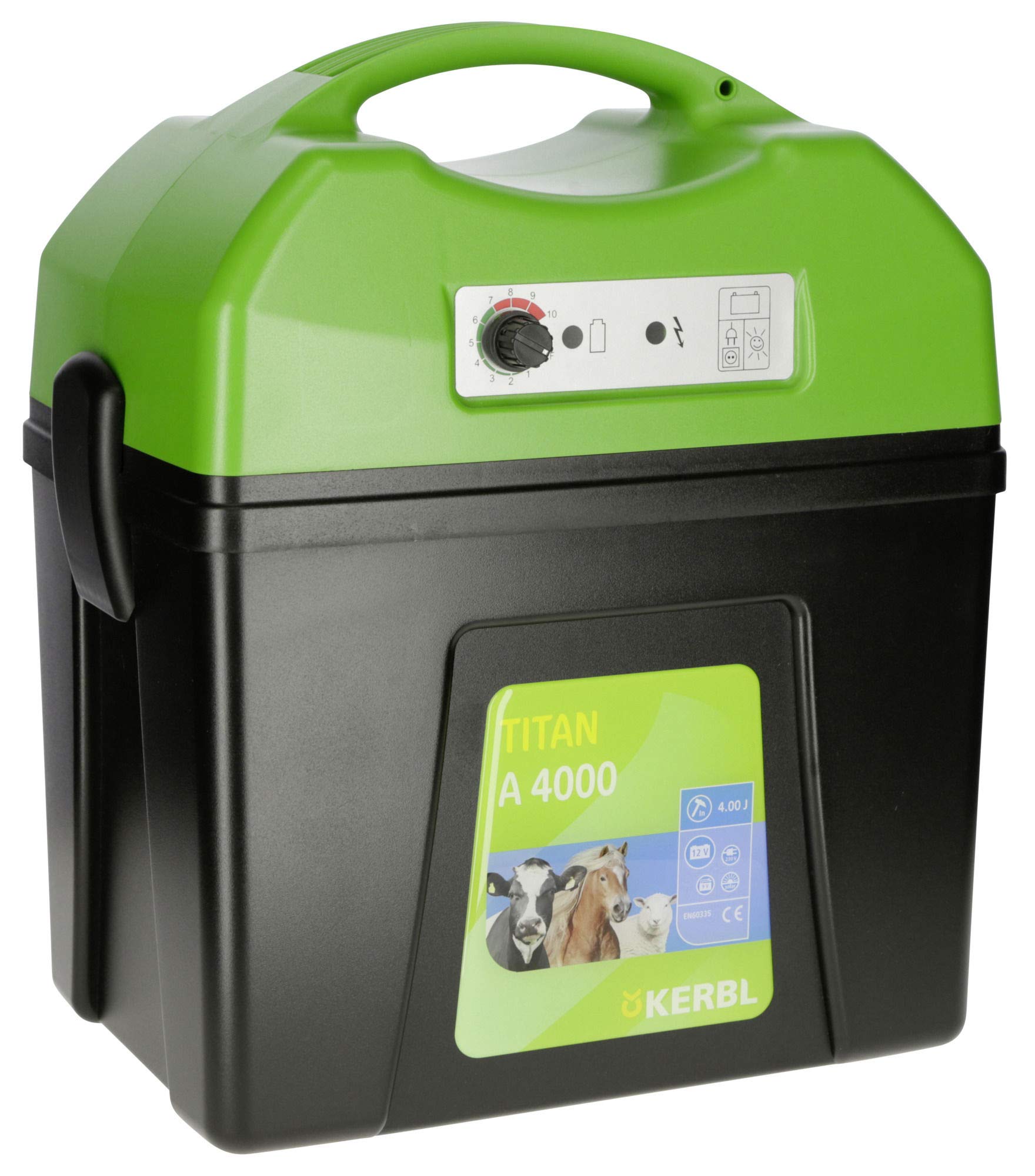 KerblTitan A 4000 Electric Fence Device (High Impact Fence Device, Cordless Fence Device, for Horse Coupling, Power Consumption 22 - 245 mA) 392524