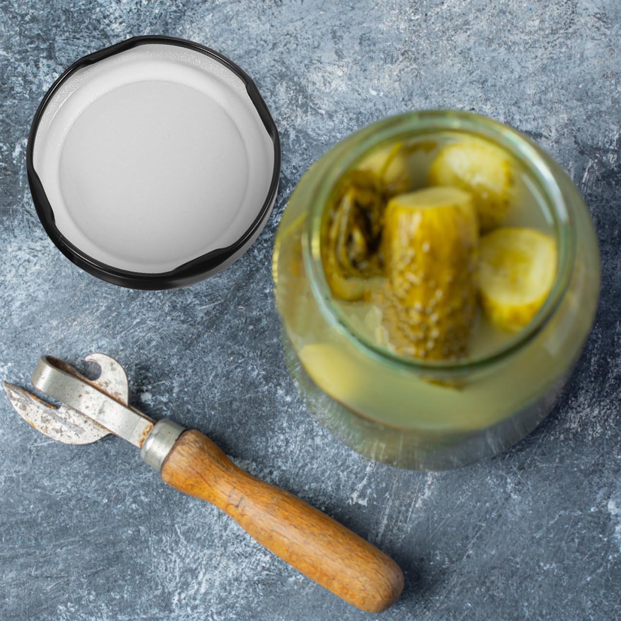 Alipis 50 coperchi per yogurt 66 mm – Capsule Twist Off per barattolo perfetto e barattolo di muratore – coperchi in metallo di ricambio ermetici per marmellata conservazione alimentare e conserve