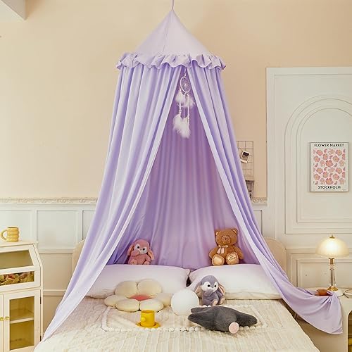 Miniatura 30 de dix-rainbow Toldo decorativo de princesa para cama de niños, toldo de cama suave y duradero para habitación de niñas, tienda de campaña, ropa de Red