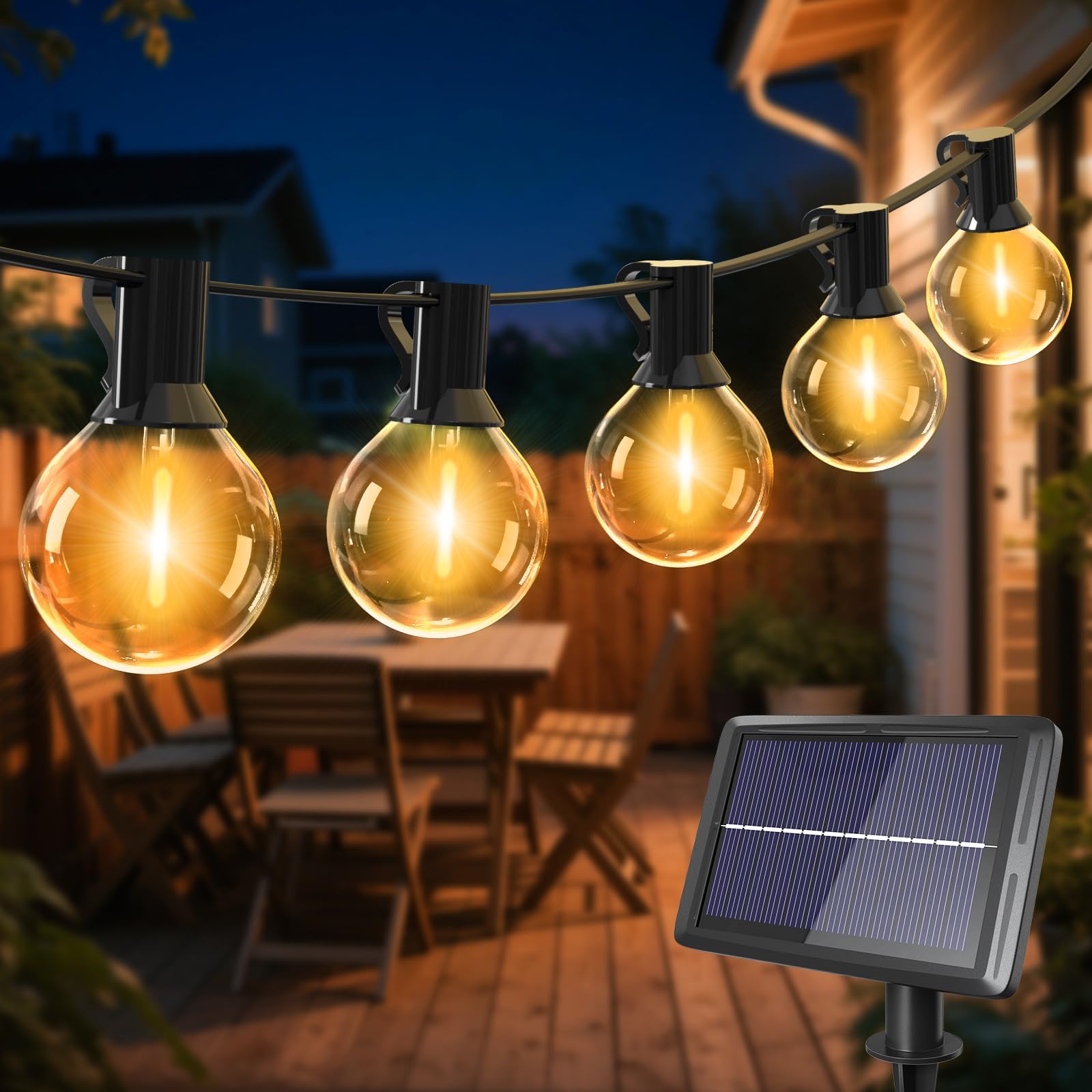 Lichterkette Solar Gluhbirne